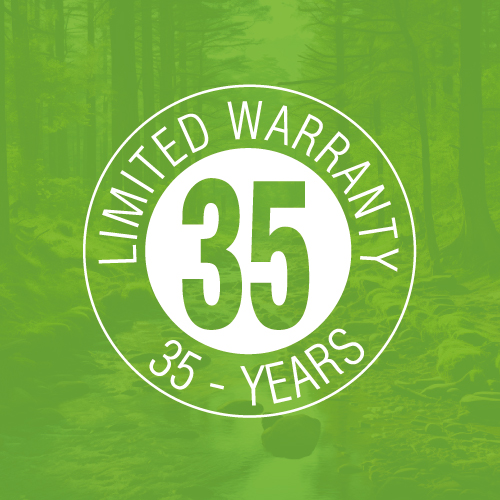35 years limited warranty icon